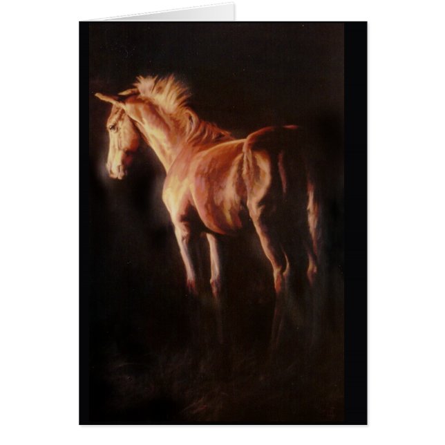 "LADUGÅRD SOM ÄR BRINNA" VID LONNI CLARKE HÄLSNINGSKORT (Framsidan)