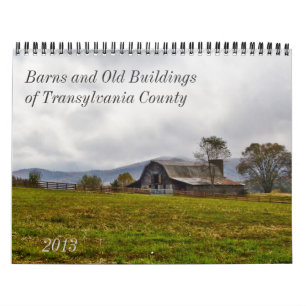 Ladugårdar och gammala byggnader i Transylvania Kalender