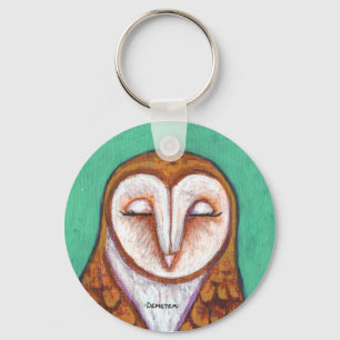 Ladugårduggla Keychain Nyckelring
