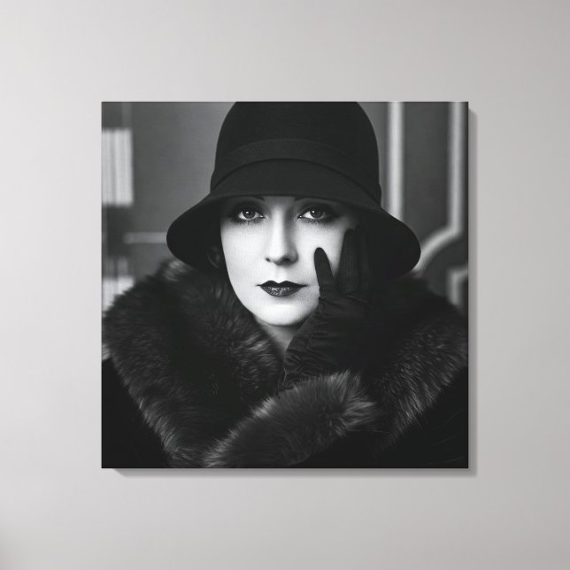 Lady Art Deco, by Natasha Us   Canvastryck (Framsida)