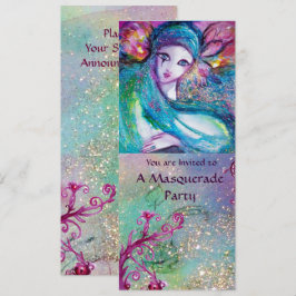 LADY BLUE MASK Elegant Maskerad Firande Program