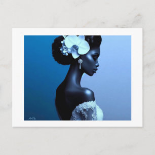 Lady Blue Vykort