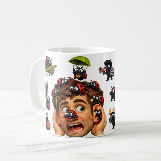 Lady Blush and the Buggers Kaffemugg (Framsida vänster)