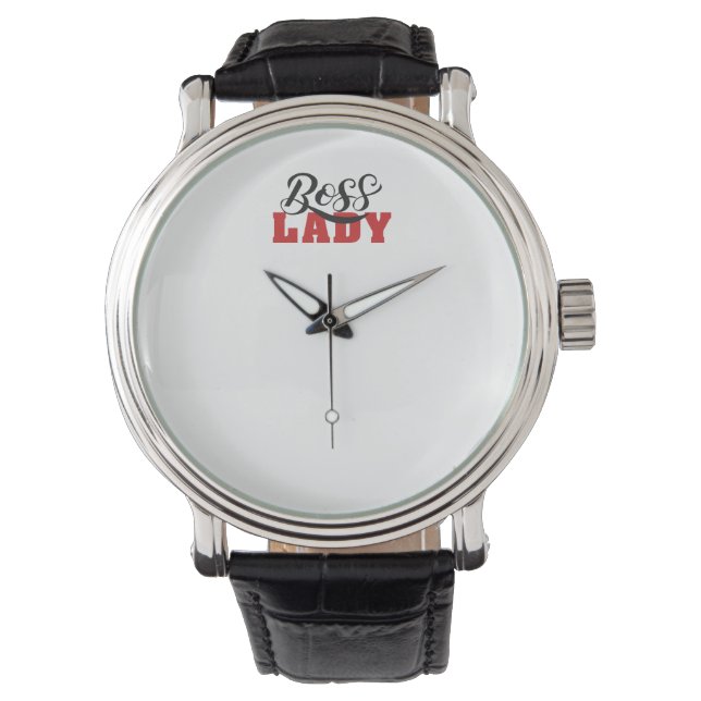 Lady Boss – Strong Confident Woman Design Armbandsur (Framsida)