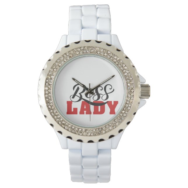 Lady Boss – Strong Confident Woman Design Armbandsur (Framsida)