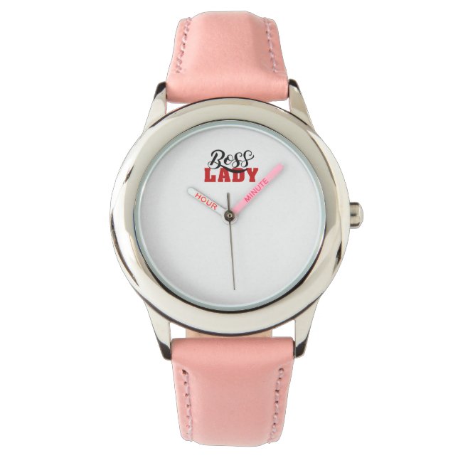 Lady Boss – Strong Confident Woman Design Armbandsur (Framsida)