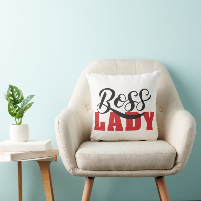 Lady Boss – Strong Confident Woman Design Kudde (Stol)