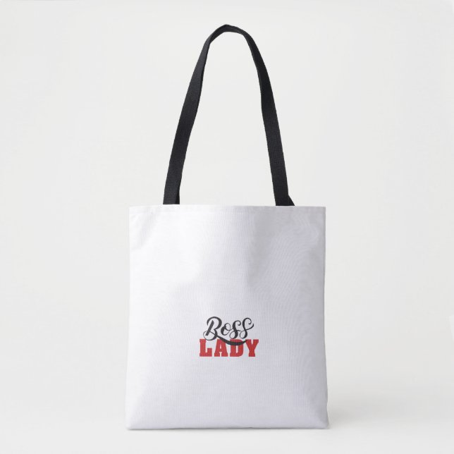 Lady Boss – Strong Confident Woman Design Tygkasse (Framsida)