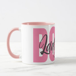 Lady Boss Typografi Mugg