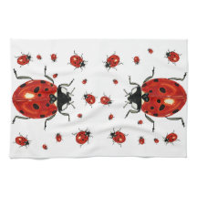 Lady Bug Microfiber Waffle Handduk