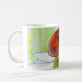 Lady Bug on A Daisy Kaffemugg