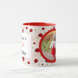 lady bug party photo mugg
