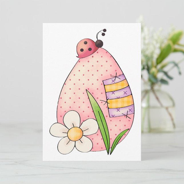 Lady Bug Påskägg Inbjudningar (Skapare uppladdad)