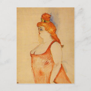 Lady Cocyte av Toulouse-Lautrec Vykort
