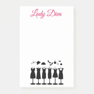 Lady Diva Kläder Post-it Block