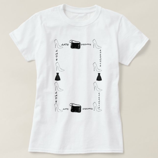 Lady Elegance Collection - Damer T Shirt (Design framsida)