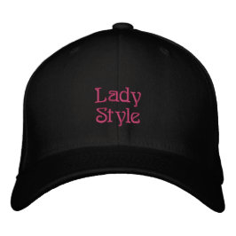 Lady Embroidered Hat Broderad Keps