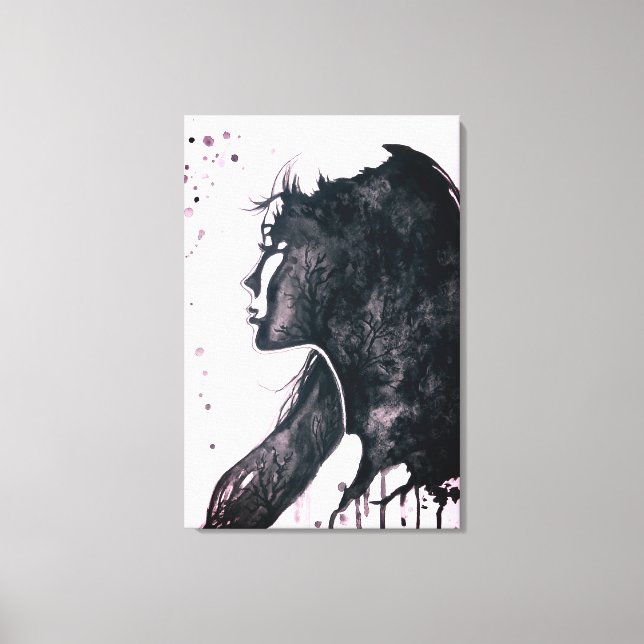 Lady Emotion Canvastryck (Framsida)