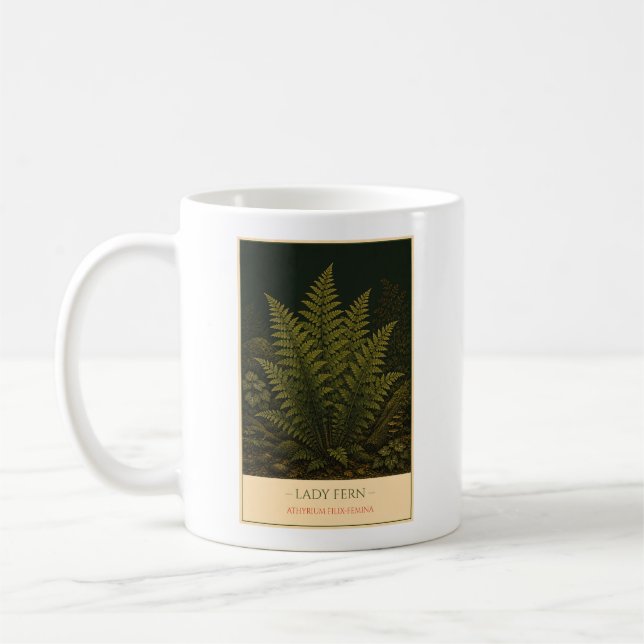 Lady Fern – Vintage Botanical Mug Kaffemugg (Vänster)