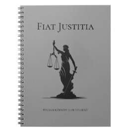 Lady Justice Studie Journal Grå Juridik Student Anteckningsbok