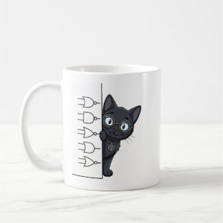 Lady Justice Svart Katt Advokat Kaffe Mugg