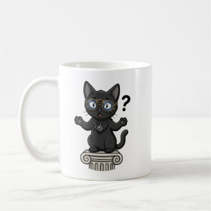 Lady Justice Svart Katt Advokat Kaffe Mugg