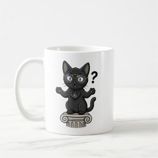 Lady Justice Svart Katt Advokat Kaffe Mugg