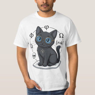 Lady Justice Svart Katt Filosofi & Juridik T-Shirt