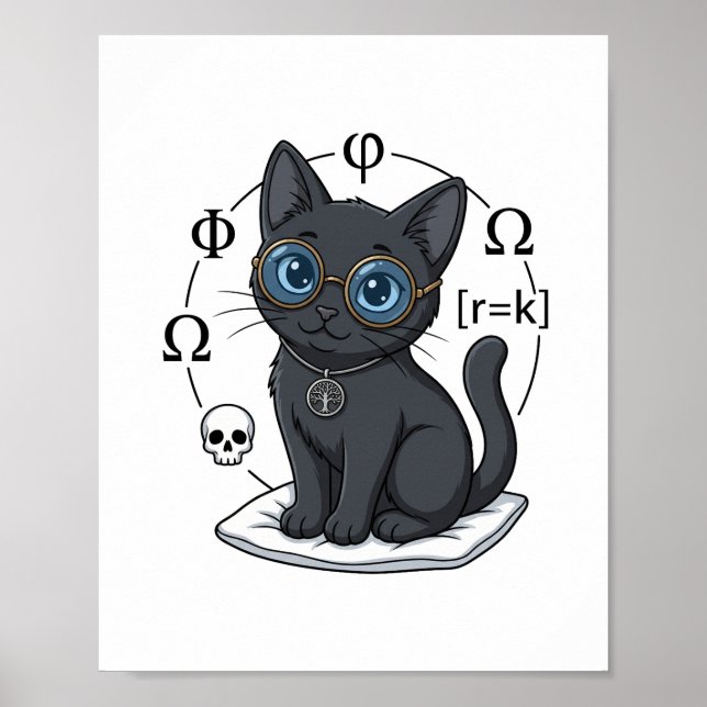 Lady Justice Svart Katt Juridikbyrå Vägg Affisch (Framsidan)