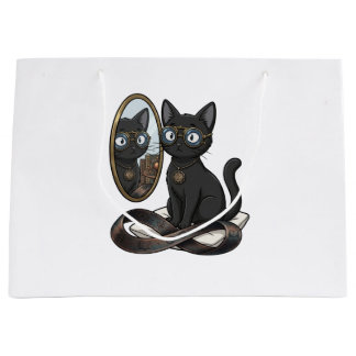Lady Justice Svart Katt Lågstadentotebag