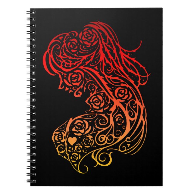 Lady Lace Anteckningsbok Med Spiral (Framsidan)