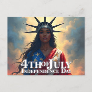 Lady Liberty Återuppfunnen – Ett Nytt Ansikte för Helg Vykort