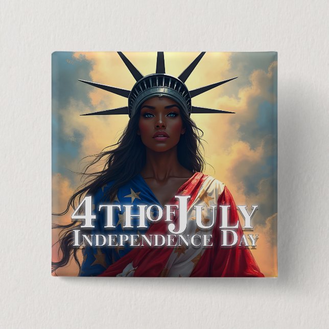 Lady Liberty Återuppfunnen – Ett Nytt Ansikte för  Knapp (Framsida)