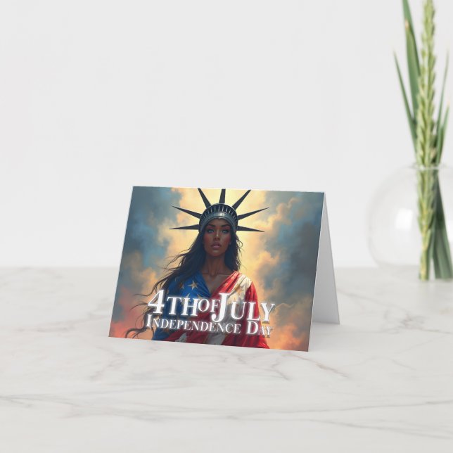 Lady Liberty Återuppfunnen – Ett Nytt Ansikte för  Kort (Framsida)