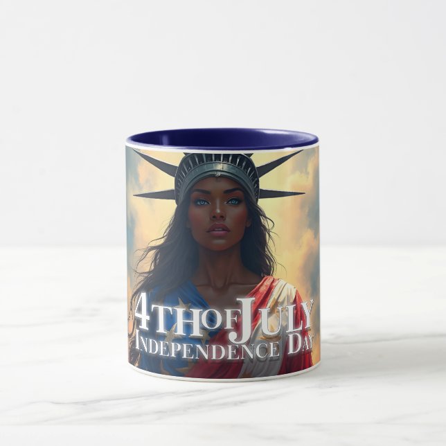 Lady Liberty Återuppfunnen – Ett Nytt Ansikte för  Mugg (Center)