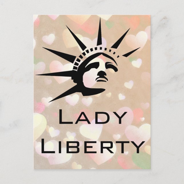 Lady Liberty Vykort (Framsida)