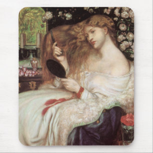 Lady Lilith av Rossetti, Vintage Viktorianskt Port Musmatta