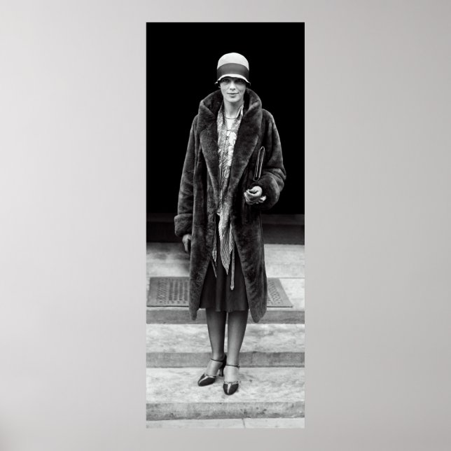 "LADY LINDY" AMELIA EARHART in 1928 Poster (Framsidan)