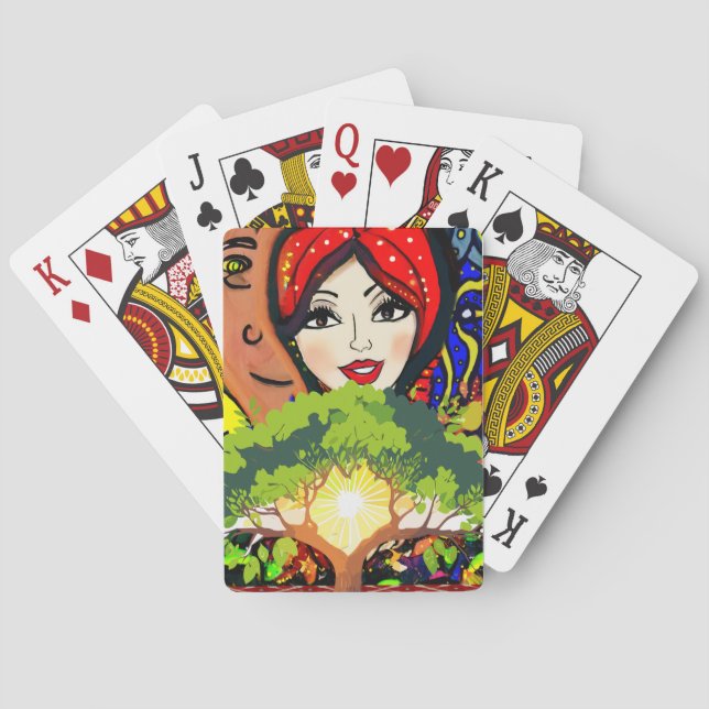 Lady Luck Game Night  Casinokort (Baksidan)