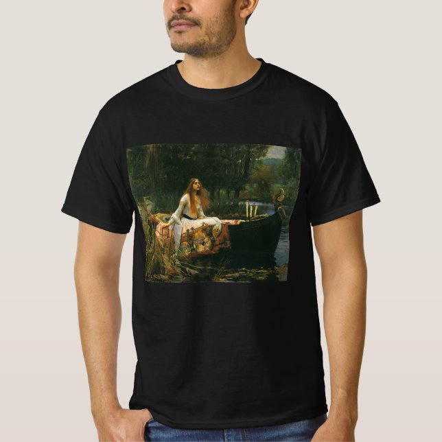 Lady of Shalott på båt av John William Waterhouse Tee (Framsida)