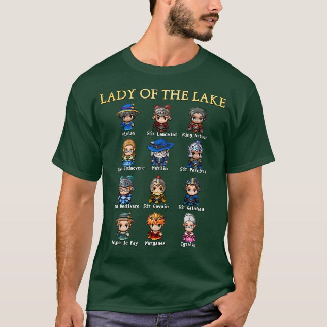 Lady of the Lake RPG T-Shirt på svenska (Framsida)