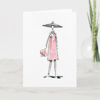 Lady off to Lunch-kort