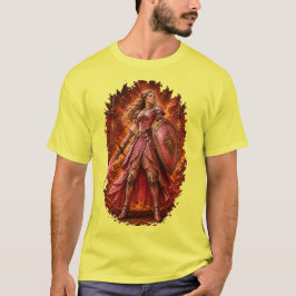 Lady Rosaline Strålande Fantasy Krigare T-Shirt