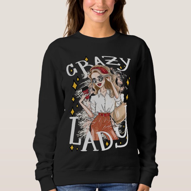 Lady Shopping Sarcastic Joke Saying T Shirt (Framsida)