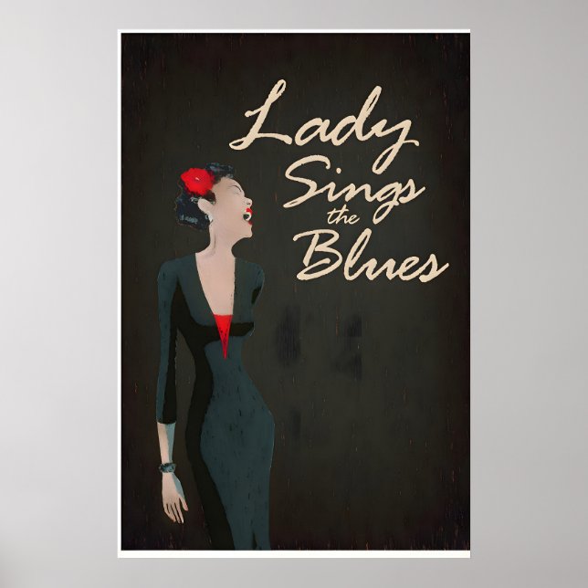 Lady Sings The Blues Inspirerad Original Design Poster (Framsidan)