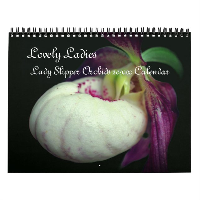 Lady Slipper Orkidé Blommor Kalender (Omslag)