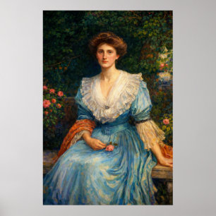 Lady Violet Henderson av John William Waterhouse Poster