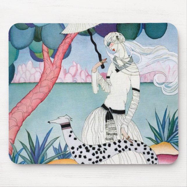 Lady with Dalmatian Dog - Helen Dryden Musmatta (Framsidan)