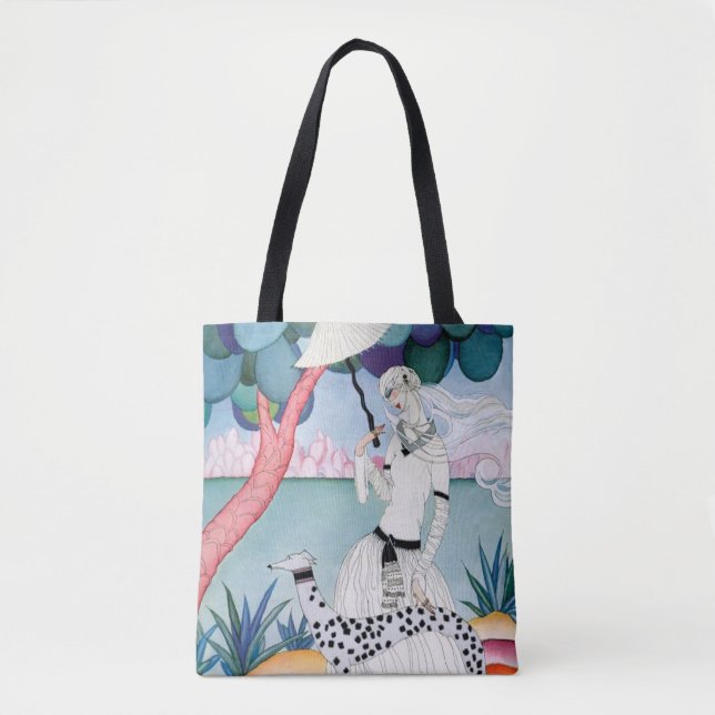 Lady with Dalmatian Dog - Helen Dryden Tygkasse (Framsida)