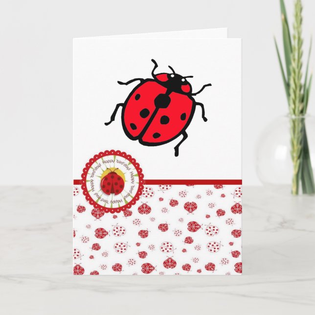 Ladybird - Birthday Kort (Framsida)